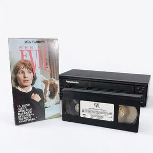 See No Evil VHS 1989 Suspense Horror Thriller Mia Farrow Vintage 80s Movie Film